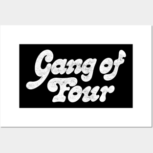 Gang of Four / Retro Style Typography Design Posters and Art